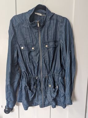 Calvin Klein Drawstring Denim Jacket - The Millenial Come Back
